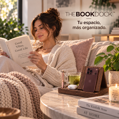 Tu libro, tu bebida y tus esenciales, siempre en su lugar